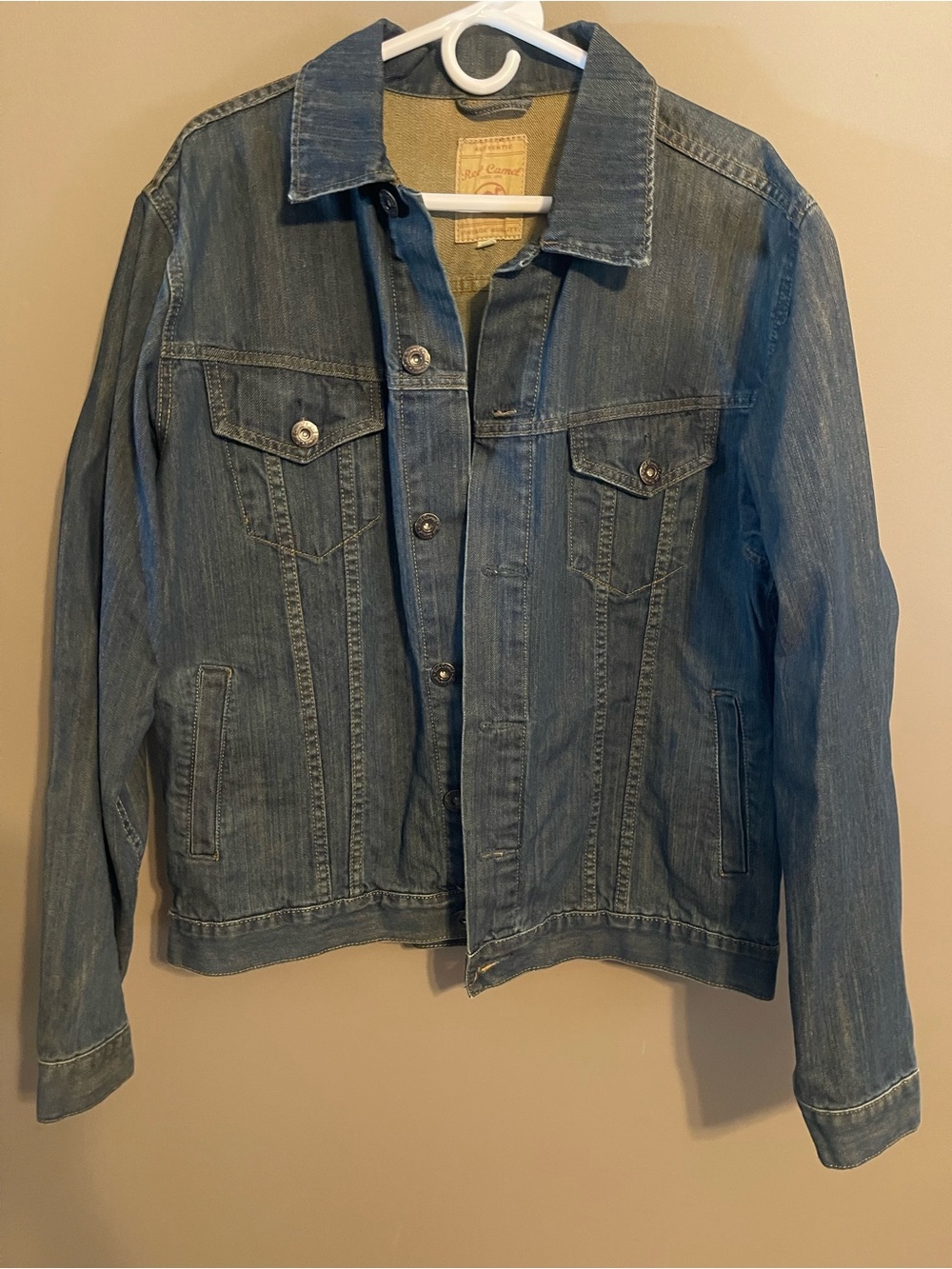 Red Cam - Blue Denim Jacket - Classic Trucker Style
